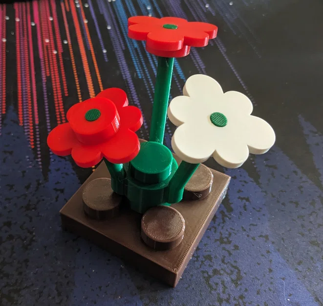 Bông hoa Lego kèm miếng đất (Cập nhật) - Image 2