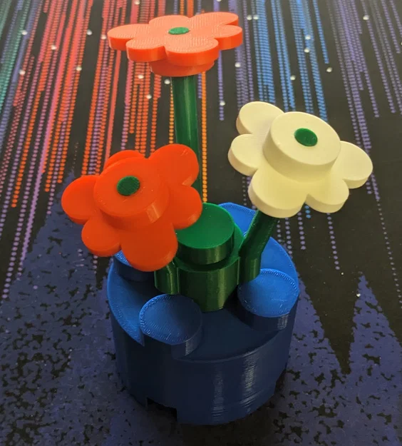 Bông hoa Lego kèm miếng đất (Cập nhật) - Image 3