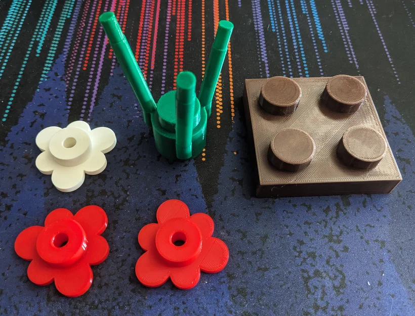 Bông hoa Lego kèm miếng đất (Cập nhật) - Image 5