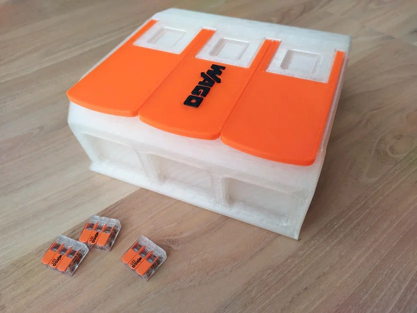 Hộp đựng Wago clamp hình kẹp Wago (Wago clamp shaped Wago clamp box) - Image 1