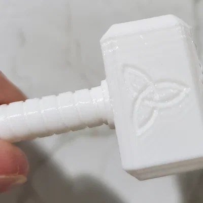 Móc khóa Spinner Búa Thor (Mjolnir) (print in place)