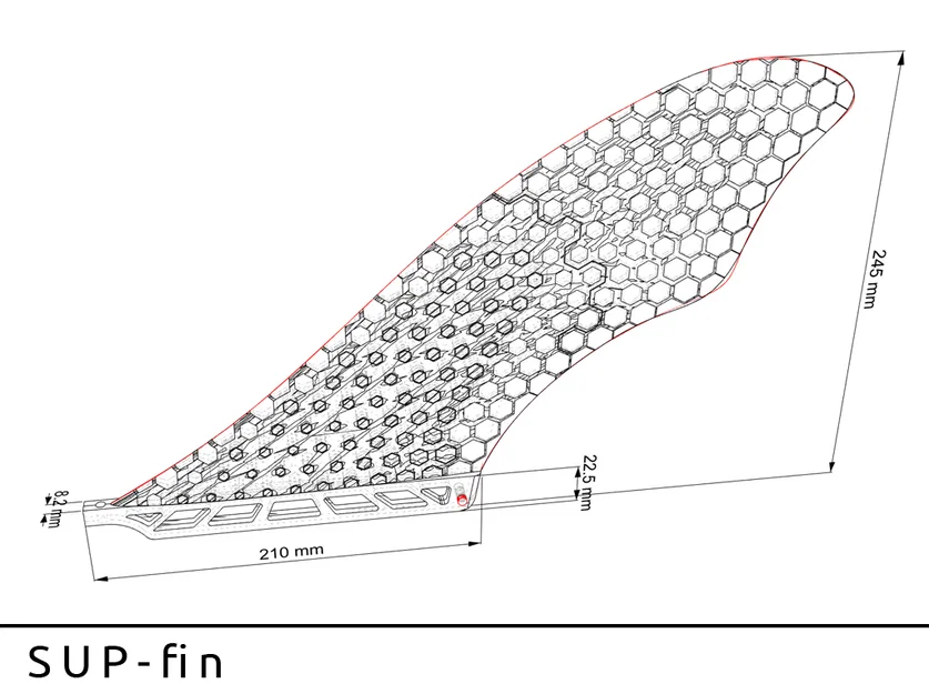 SUP - fin (Vây SUP in 3D cho US Box) - Image 4