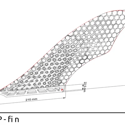 SUP - fin (Vây SUP in 3D cho US Box)