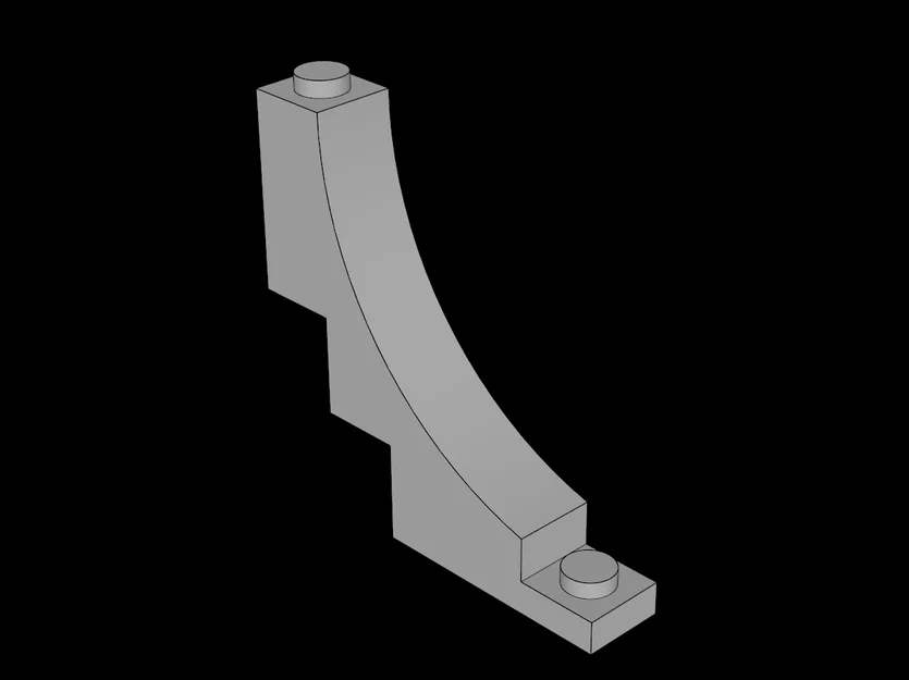 Mô hình vòm ngược 1x5x4 tương thích lắp ráp Lego (In 3D) - Image 1