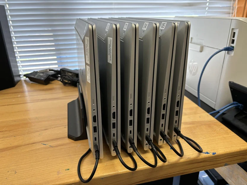 Kệ Dựng Laptop Dọc (6 Laptop) - Image 1