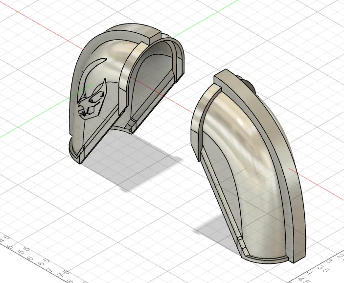 File in 3D giáp vai The Mandalorian (Bản trơn và Mudhorn) - Image 2