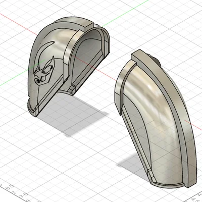 File in 3D giáp vai The Mandalorian (Bản trơn và Mudhorn)