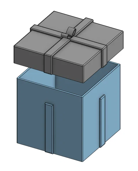 Mẫu in 3D hộp đựng quà Giáng sinh cho thẻ quà tặng cực xinh - Image 1