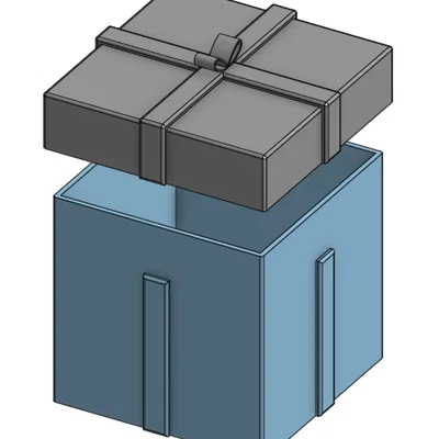 Mẫu in 3D hộp đựng quà Giáng sinh cho thẻ quà tặng cực xinh