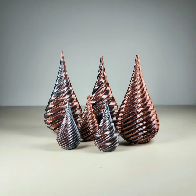 Mô hình cây thông Noel xoắn ốc (Twisty Trees) trang trí Giáng sinh - Image 1