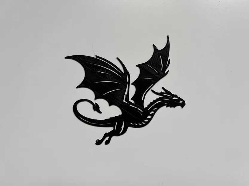 Mẫu trang trí tường hình Rồng Dragon Wall Art #8 in 3D độc đáo - Image 1