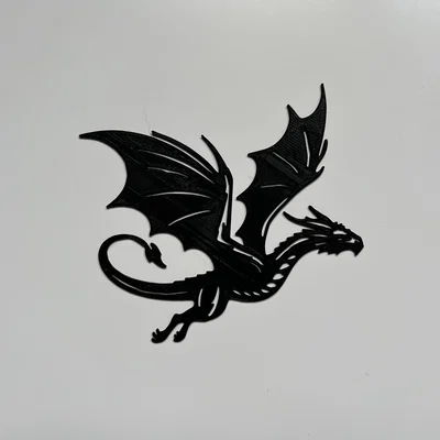 Mẫu trang trí tường hình Rồng Dragon Wall Art #8 in 3D độc đáo