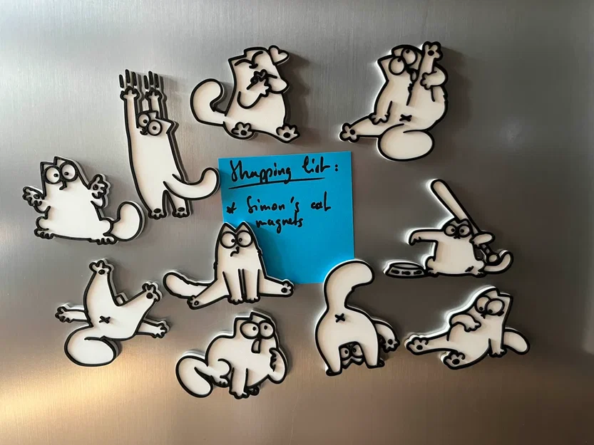 Nam châm tủ lạnh Simon’s Cat V2 - Image 1