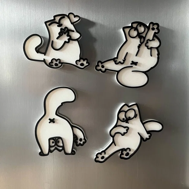 Nam châm tủ lạnh Simon’s Cat V2 - Image 3