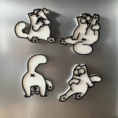 Nam châm tủ lạnh Simon’s Cat V2