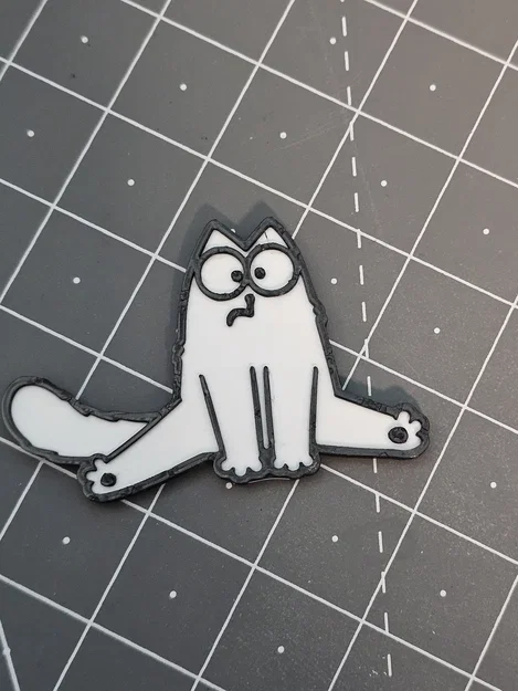 Bộ nam châm tủ lạnh hình mèo Simon (Simon's cat) in 3D độc đáo - Image 4