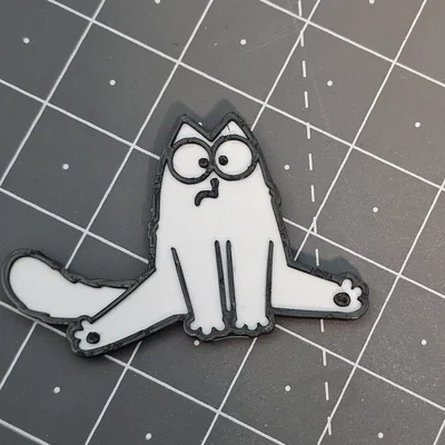Bộ nam châm tủ lạnh hình mèo Simon (Simon's cat) in 3D độc đáo