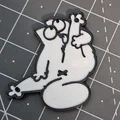 Bộ nam châm tủ lạnh hình mèo Simon (Simon's cat) in 3D độc đáo - Thumbnail 5