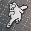 Bộ nam châm tủ lạnh hình mèo Simon (Simon's cat) in 3D độc đáo - Thumbnail 6