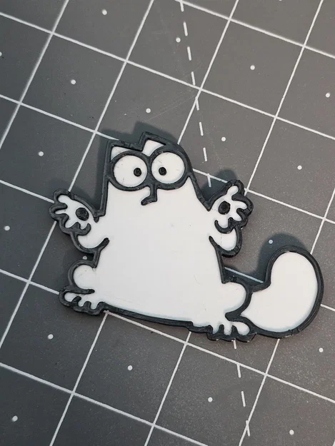 Bộ nam châm tủ lạnh hình mèo Simon (Simon's cat) in 3D độc đáo - Image 9