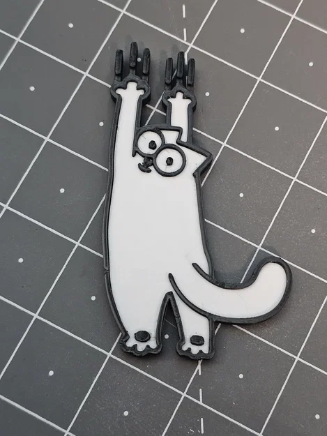 Bộ nam châm tủ lạnh hình mèo Simon (Simon's cat) in 3D độc đáo - Image 11