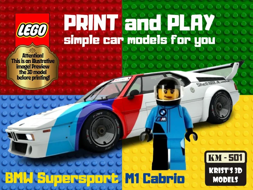 Mô hình in 3D LEGO BMW Supersport M1 Cabrio độc đáo - Image 1