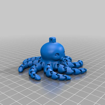 Móc khóa Bạch tuộc v2 (Octopus keychain v2)