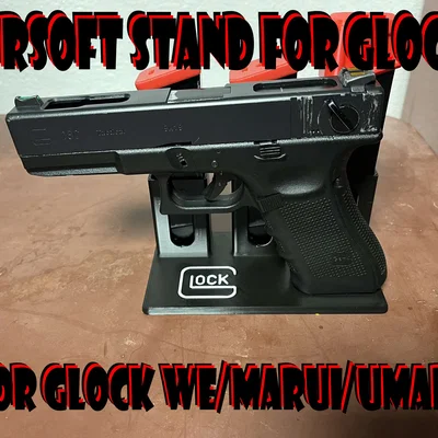 Kệ/đế trưng bày Airsoft cho Glock 17/18/19 và 3 băng đạn