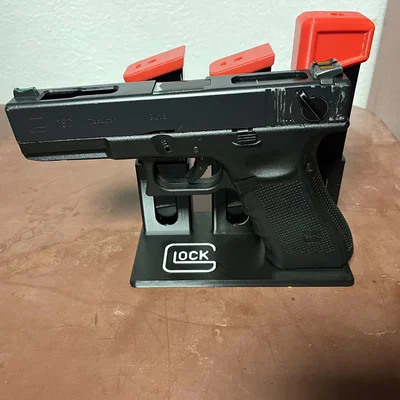 Kệ/đế trưng bày Airsoft cho Glock 17/18/19 và 3 băng đạn