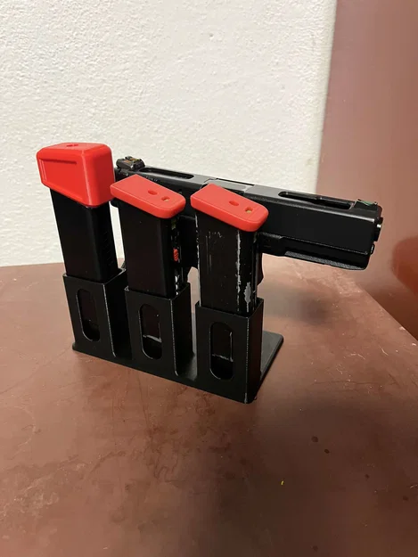Kệ/đế trưng bày Airsoft cho Glock 17/18/19 và 3 băng đạn - Image 3