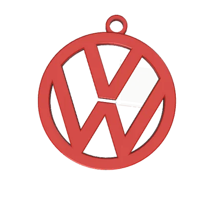 Móc khóa logo Volkswagen (Volkswagen keychain) in 3D siêu dễ