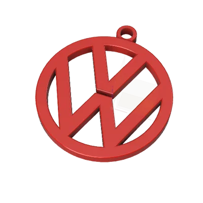 Móc khóa logo Volkswagen (Volkswagen keychain) in 3D siêu dễ