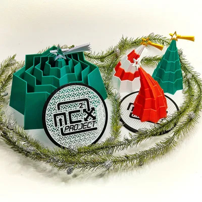 Tree Christmas Stampa Sul Posto – Cây thông Noel in liền khối/lắp ráp