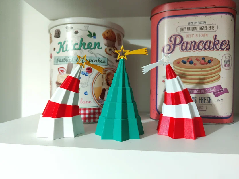 Tree Christmas Stampa Sul Posto – Cây thông Noel in liền khối/lắp ráp - Image 4