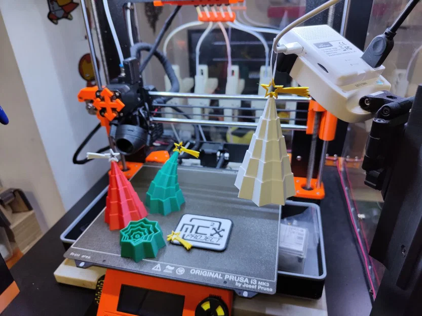 Tree Christmas Stampa Sul Posto – Cây thông Noel in liền khối/lắp ráp - Image 5