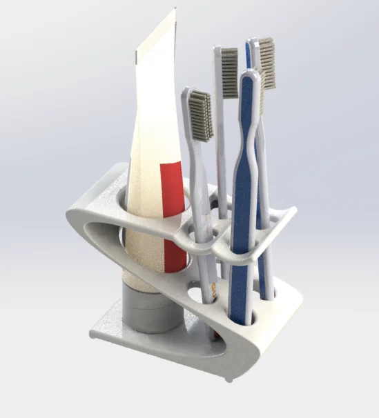 Khay/giá để bàn chải đánh răng cho 2 và 4 bàn chải - Image 1