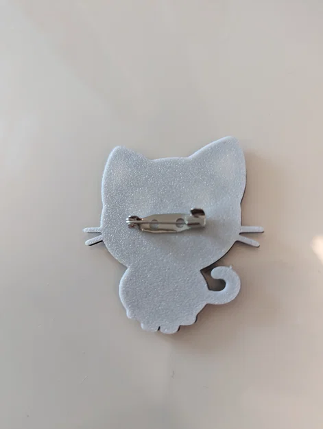 Kẹp Tóc hoặc Huy Hiệu Mèo Dễ Thương - Image 3