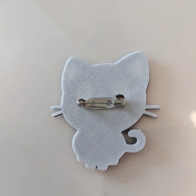 Kẹp Tóc hoặc Huy Hiệu Mèo Dễ Thương