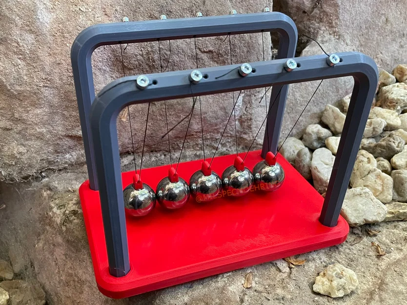 Con Lắc Newton (Newton's Cradle) – Mô hình in 3D đơn giản - Image 1