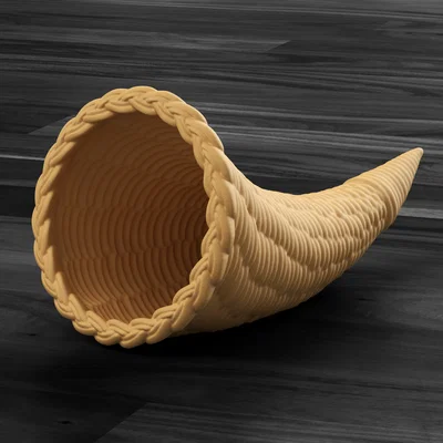 Cornucopia Mùa Thu (In Vase Mode) - Giỏ Trang Trí Dạng Sừng