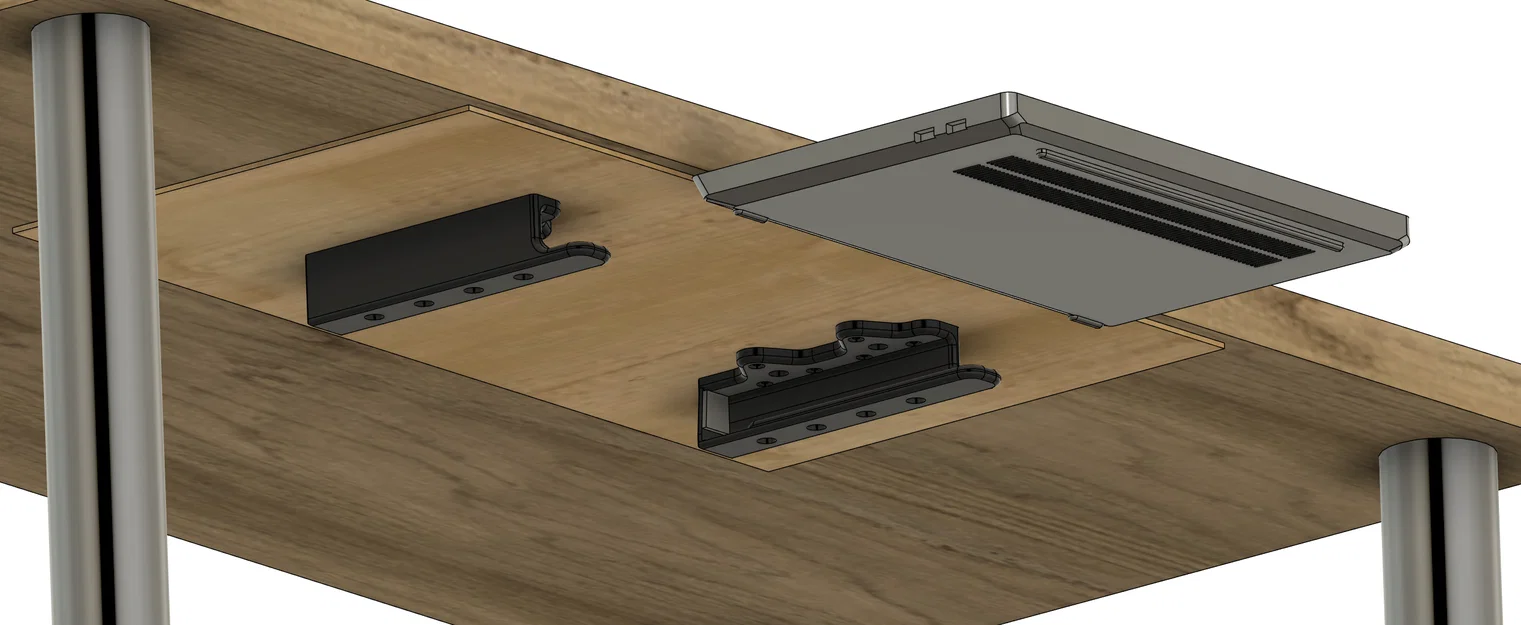 Giá Treo Laptop Dưới Bàn Loại Bền Chắc (Rugged Underdesk Laptop Mount) - Image 2