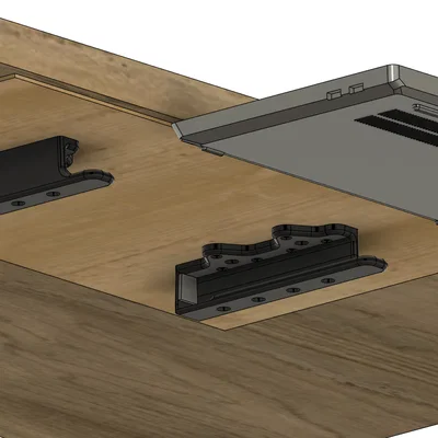 Giá Treo Laptop Dưới Bàn Loại Bền Chắc (Rugged Underdesk Laptop Mount)