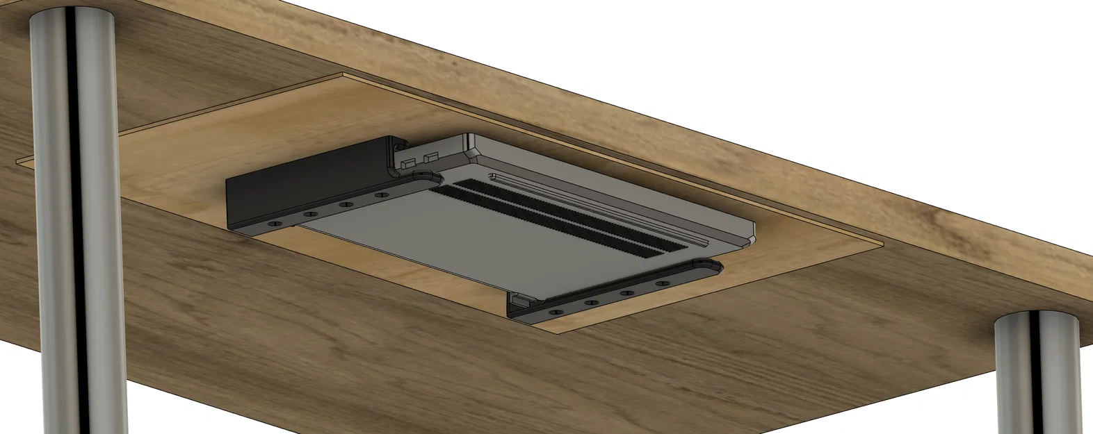 Giá Treo Laptop Dưới Bàn Loại Bền Chắc (Rugged Underdesk Laptop Mount) - Image 5