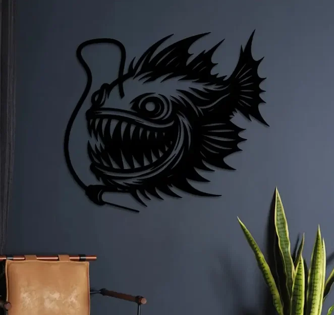 Mô hình trang trí tường Cá lồng đèn 3D cực chất cho không gian nhà bạn - Image 1