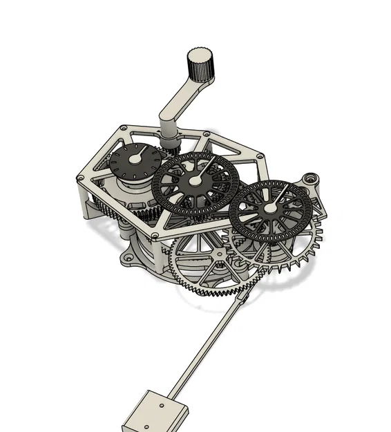 Đồng hồ cơ hoàn toàn (Fully Mechanical Clock) in 3D - Image 1