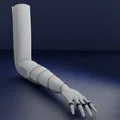 Mô hình 3D cánh tay robot phong cách tương lai - Thumbnail 1