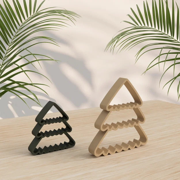 Mô hình cây thông Noel tối giản 3D - Đồ trang trí cực xinh - Image 2