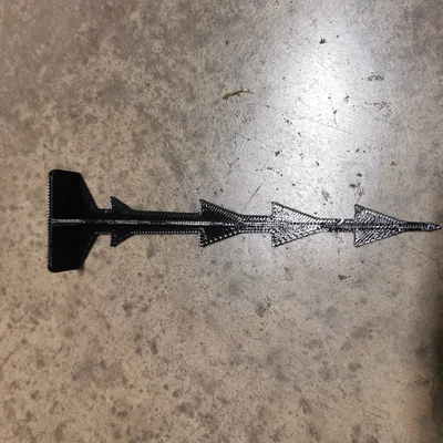 Cọc ghim đất 12cm (Ground spike) cố định bạt phủ vườn in 3D