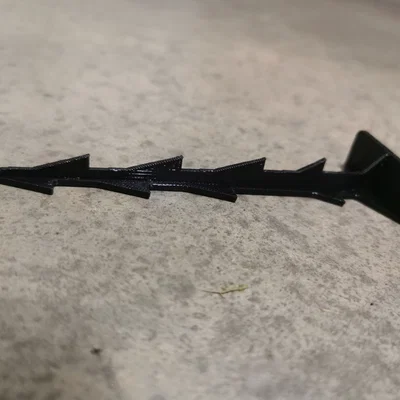 Cọc ghim đất 12cm (Ground spike) cố định bạt phủ vườn in 3D