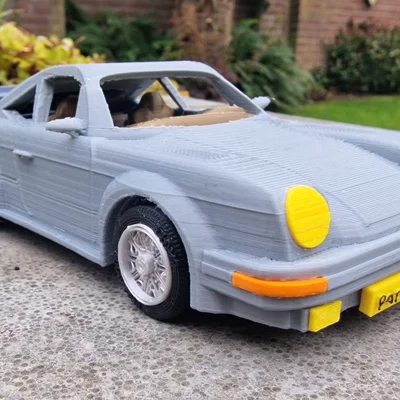Mô hình 3D xe Porsche 911 năm 1980 thiết kế chi tiết